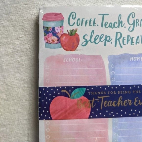 Best Teacher Coffee, Sleep Notepad & Pen Set - Picture 3 of 8